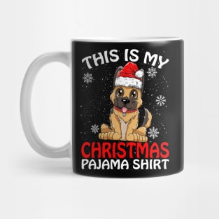 This is my Christmas Pajama Shirt German Shepherd Mug